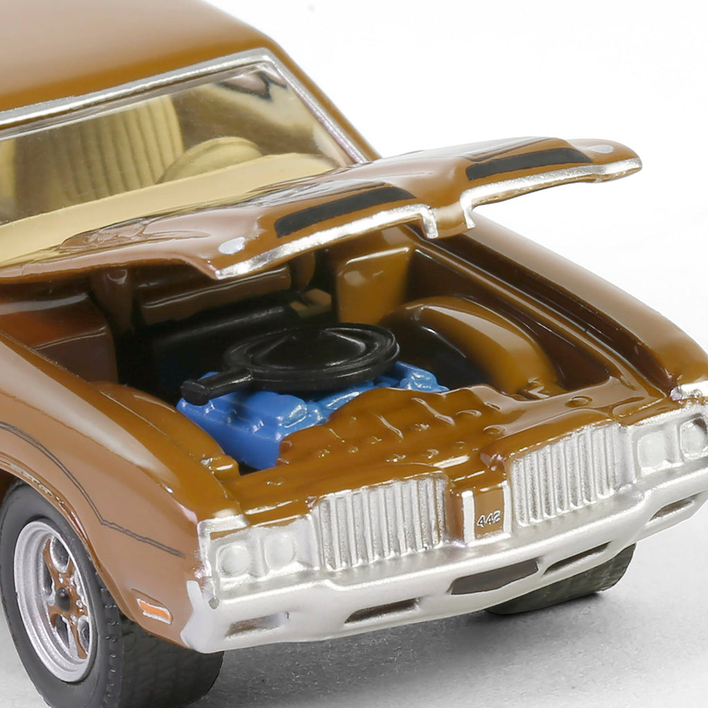 1972 Oldsmobile 4-4-2 - The Complete Escape Machine (Vintage Ad Cars Series 11) Diecast 1:64 Scale Model - Greenlight 39150D