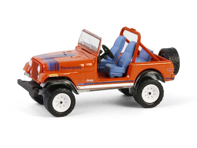 1979 Jeep CJ-7 Renegade - We Build 'em Tough Because you Play Rough (Vintage Ad Cars Series 11) Diecast 1:64 Scale Model - Greenlight 39150F