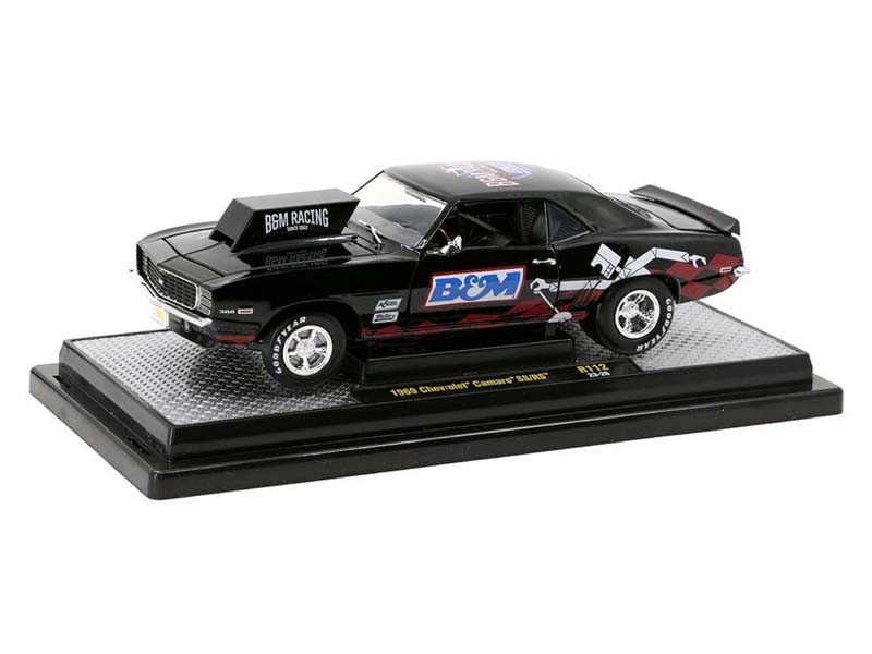 1969 Chevrolet Camaro SS/RS B&M Black Diecast 1:24 Scale Model - M2 Machines 40300-112B