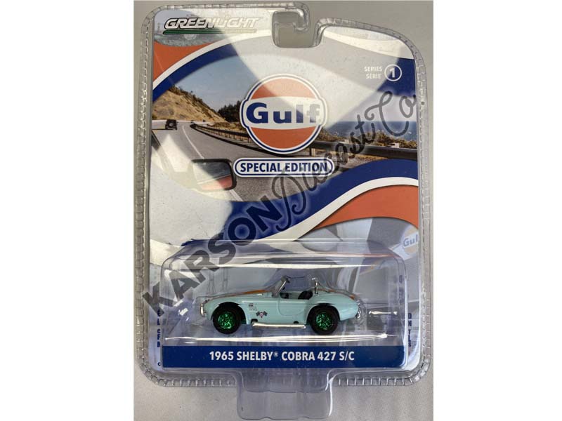 CHASE 1965 Shelby Cobra 427 S/C (Gulf Oil Special Edition) Series 1 Diecast 1:64 Scale Models - Greenlight 41135A