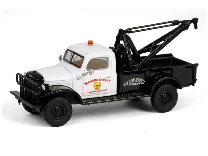 1945 Dodge Power Wagon Wrecker - Shell Oil (Running on Empty Series 17) Diecast 1:64 Scale Model - Greenlight 41170A