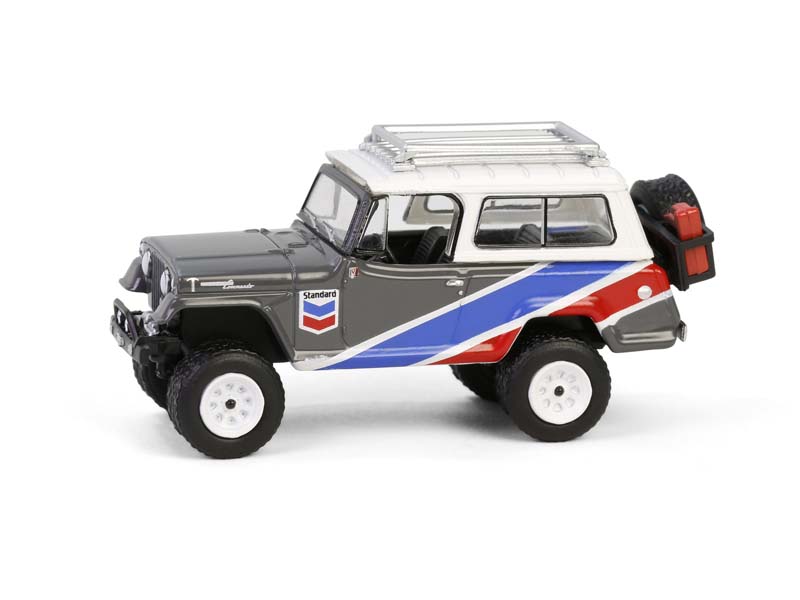 PRE-ORDER 1970 Jeep Jeepster Commando w/ Off-Road Parts (Chevron Special Edition Series 1) Diecast 1:64 Scale Model - Greenlight 41175C