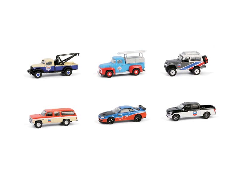 PRE-ORDER (Chevron Special Edition Series 1) SET OF 6 Diecast 1:64 Scale Models - Greenlight 41175