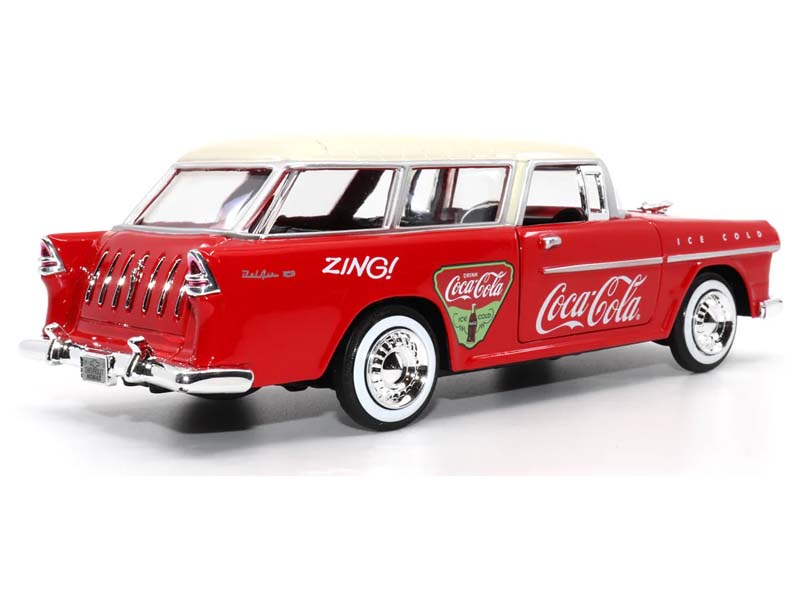 1955 Chevy Nomad Coca Cola Diecast 1:24 Scale Model - Motor City Classics 424057