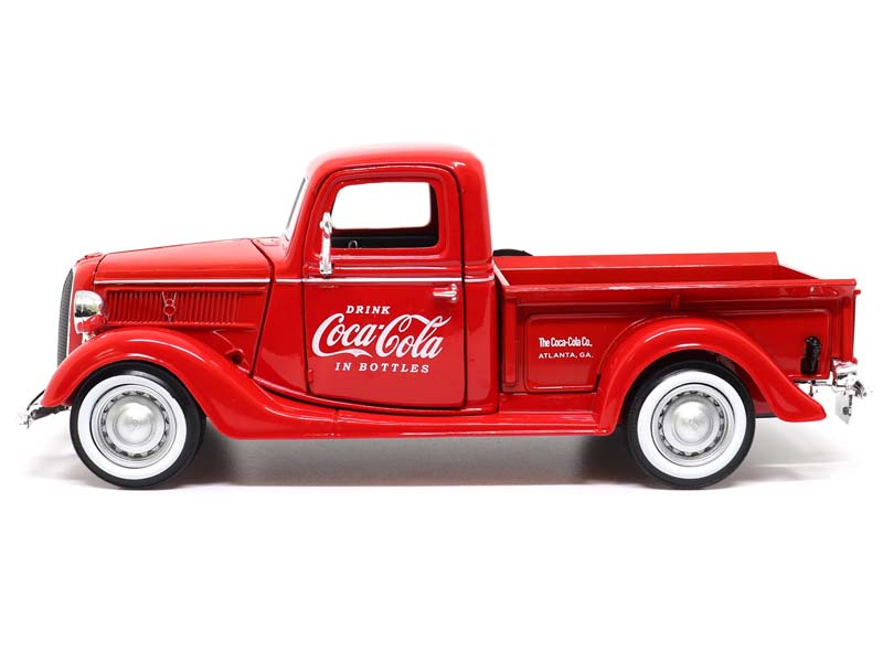 1937 Ford Pickup w/ 6 Coke Cartons Coca-Cola Diecast 1:24 Scale Model - Motorcity Classics 424065