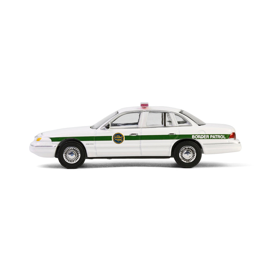 1997 Ford Crown Victoria (Hot Pursuit Special Edition - U.S. Customs and Border Patrol) Diecast 1:64 Scale Model - Greenlight 43035C