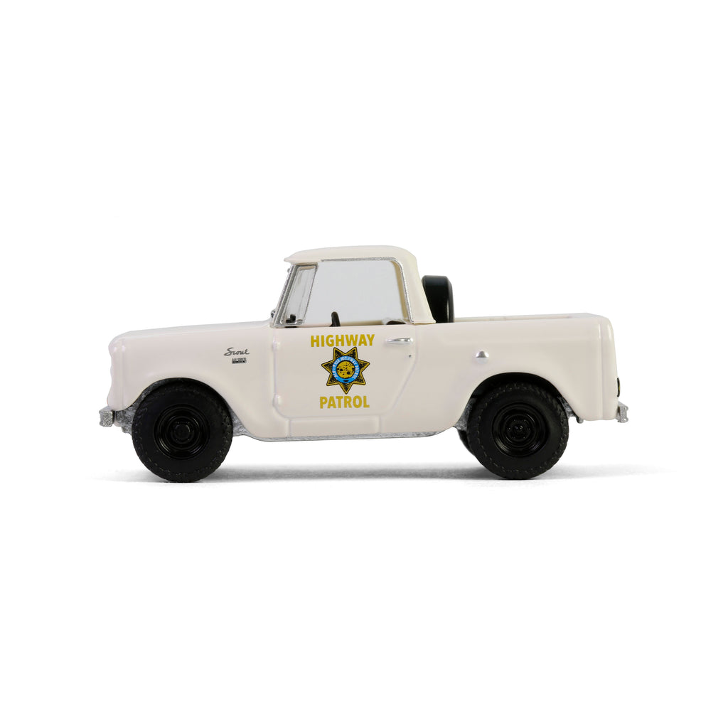 1964 Harvester Scout Half Cab – California Highway Patrol (Hot Pursuit Series 46) Diecast 1:64 Scale Model - Greenlight 43040B