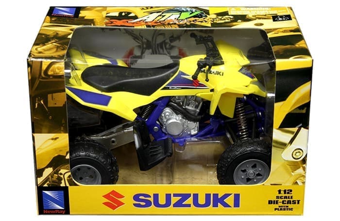 Suzuki Quadracer R450 – ATV 1:12 Scale Model - New Ray 43393