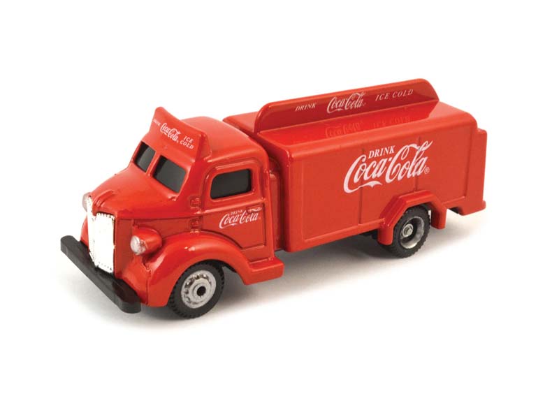 1947 Coca-Cola Bottle Truck - Red Diecast 1:87 HO Scale Model - Motor City Classics 440537