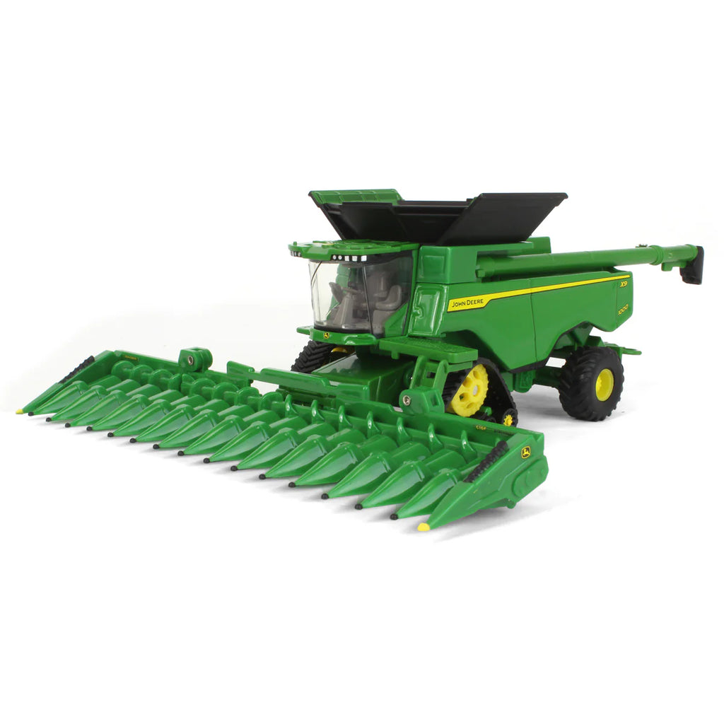 John Deere X9 1000 Combine w/ Draper & Corn Heads Diecast 1:64 Scale Model - ERTL 45779