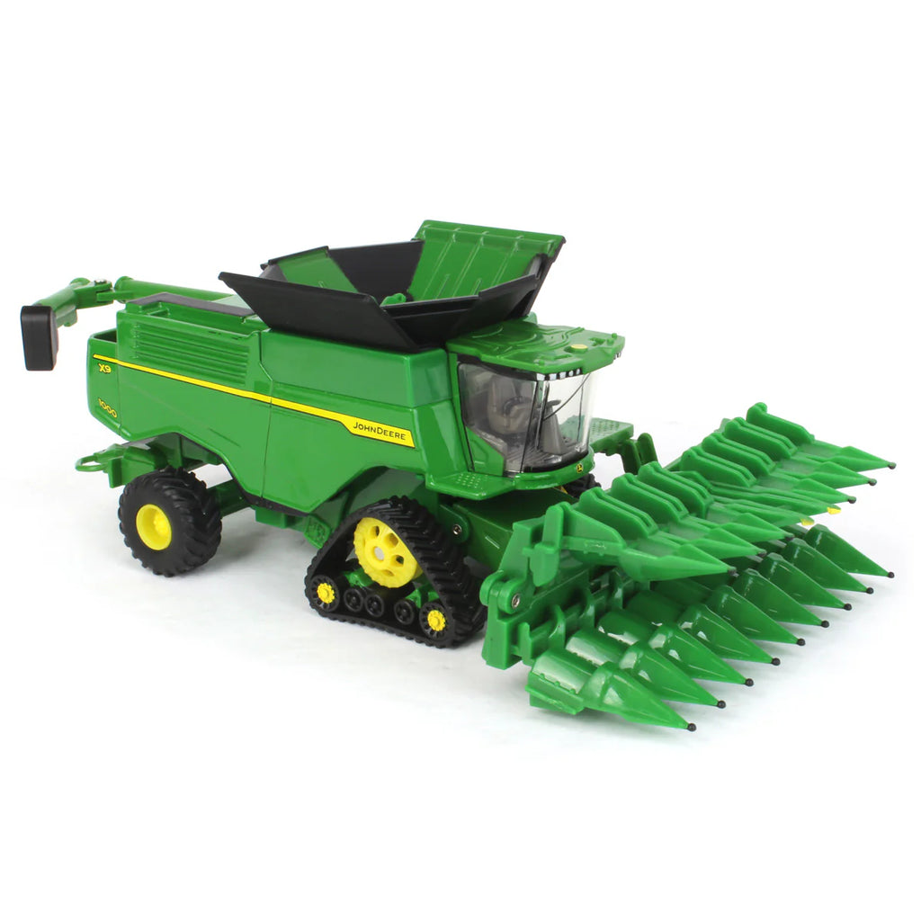 John Deere X9 1000 Combine w/ Draper & Corn Heads Diecast 1:64 Scale Model - ERTL 45779