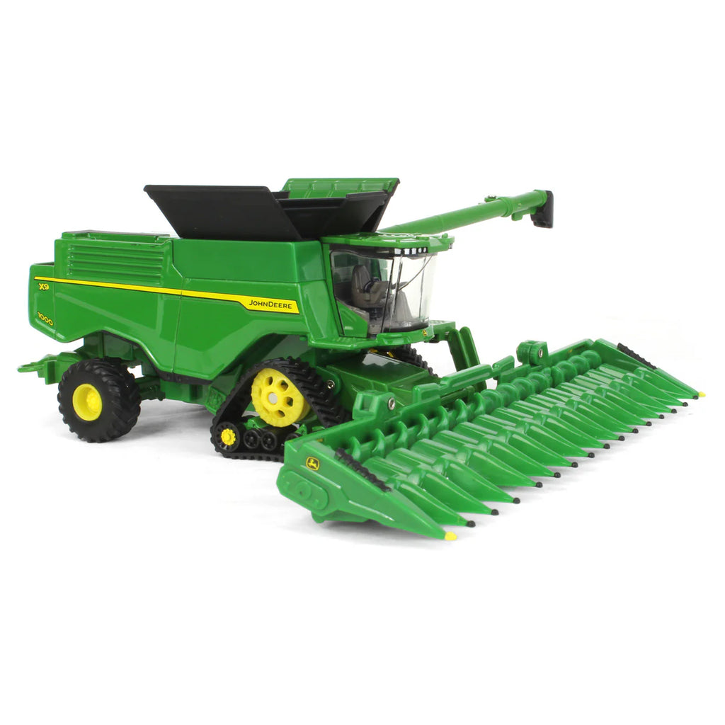 John Deere X9 1000 Combine w/ Draper & Corn Heads Diecast 1:64 Scale Model - ERTL 45779