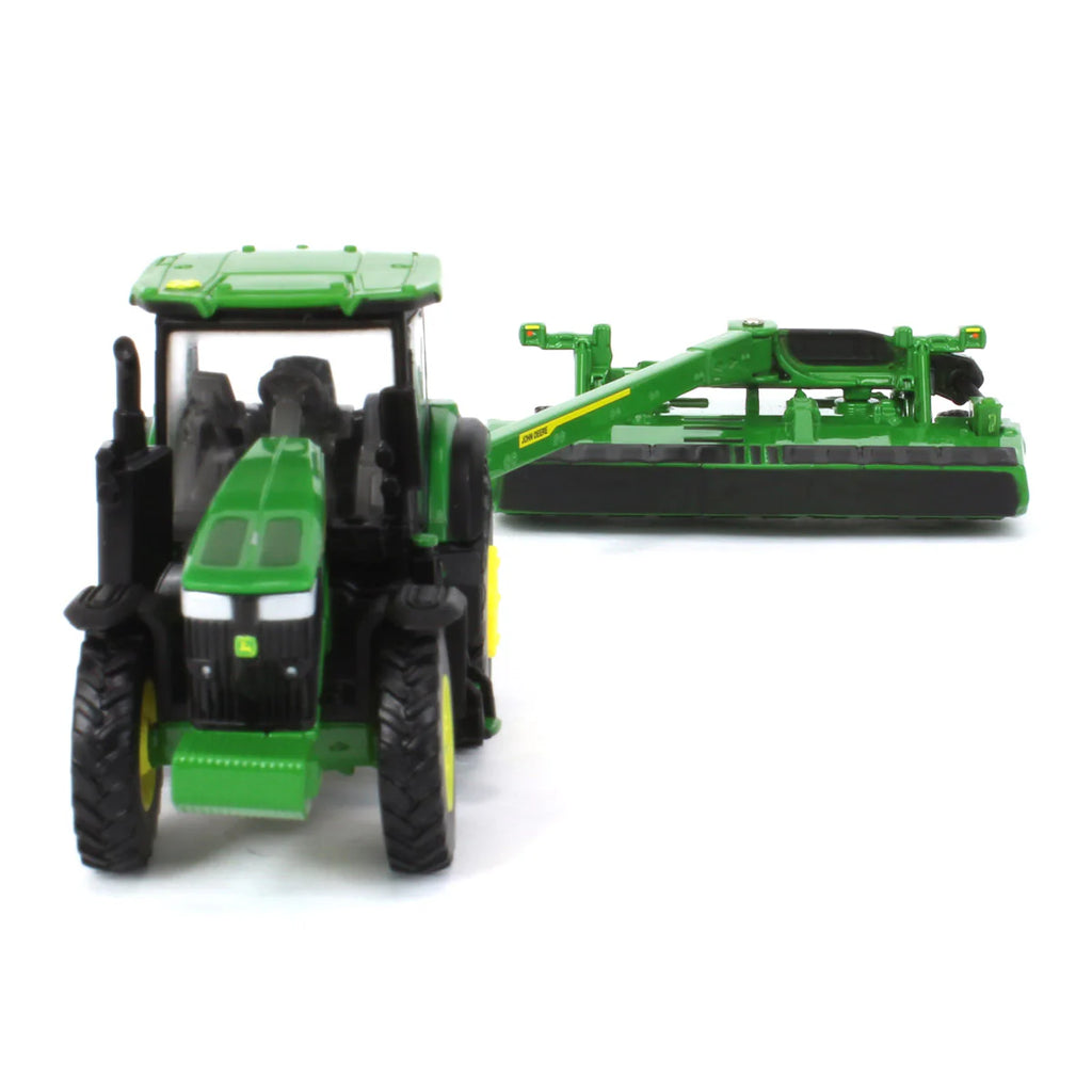 John Deere 7R 270 Tractor & C500 Mower Diecast 1:64 Scale Model - ERTL 45889