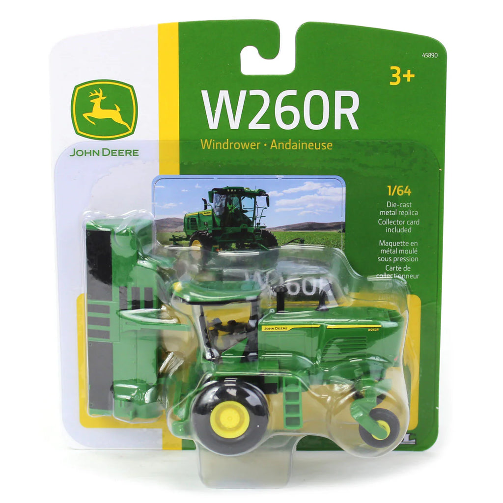 John Deere W260R Windrower Diecast 1:64 Scale Model - ERTL 45890