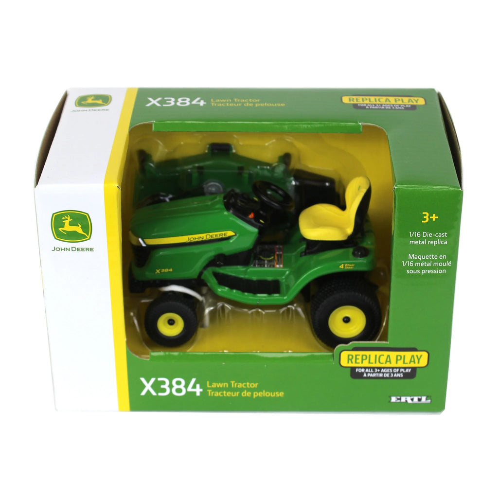 John Deere X384 Lawn Tractor Diecast 1:16 Scale Model - ERTL 45938