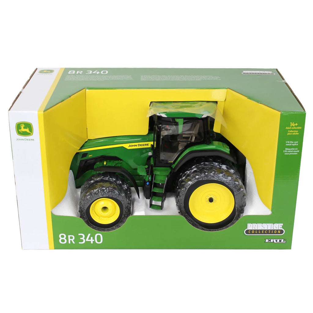 John Deere 8R 340 w/ Front & Rear Duals (Prestige Collection) Diecast 1:16 Scale Model - ERTL 45957