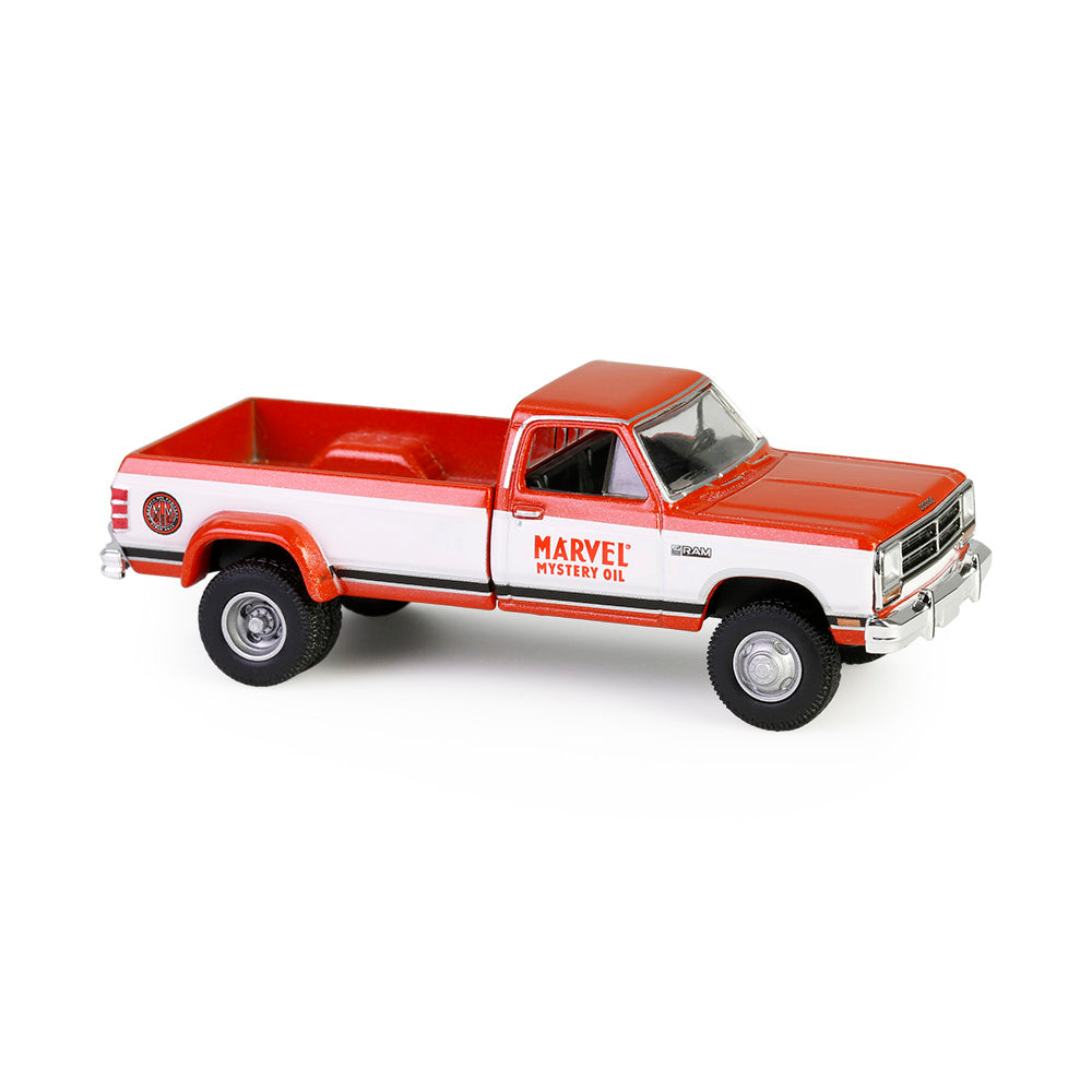 PRE-ORDER 1989 Dodge Ram Dually - Marvel Mystery Oil (Dually Drivers Series 16) Diecast 1:64 Scale Model - Greenlight 46160B