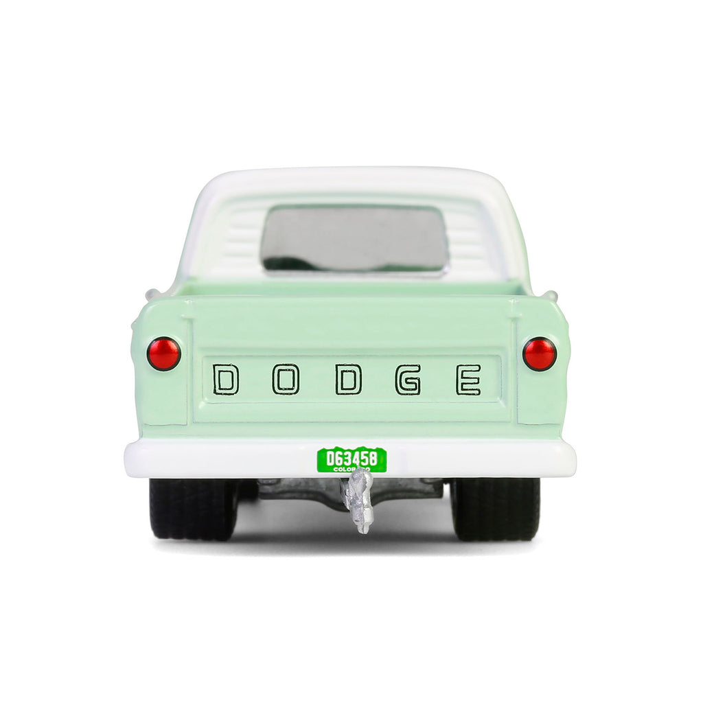 1964 Dodge D-200 Sweptline - Turf Green & White (Down on the Farm Series 10) Diecast 1:64 Scale Model - Greenlight 48100B