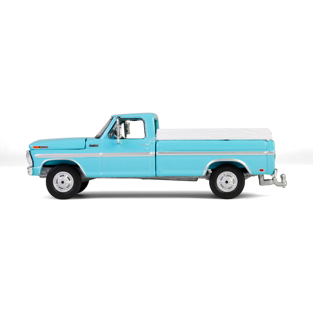 1969 Ford F-250 Farm & Ranch Special - Reef Aqua (Down on the Farm Series 10) Diecast 1:64 Scale Model - Greenlight 48100C