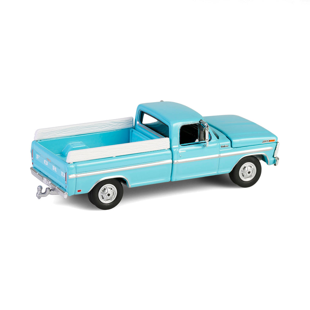 1969 Ford F-250 Farm & Ranch Special - Reef Aqua (Down on the Farm Series 10) Diecast 1:64 Scale Model - Greenlight 48100C