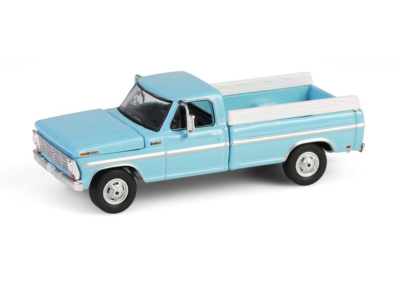 1969 Ford F-250 Farm & Ranch Special - Reef Aqua (Down on the Farm Series 10) Diecast 1:64 Scale Model - Greenlight 48100C