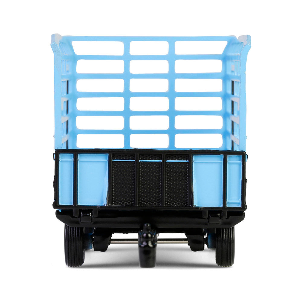 Bale Throw Wagon - Light Blue (Down on the Farm Series 10) Diecast 1:64 Scale Model - Greenlight 48100F