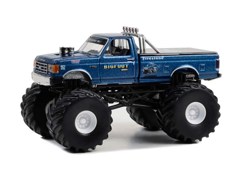1987 Ford F-250 Monster Truck - Bigfoot #3 (Kings of Crunch) Series 13 Diecast 1:64 Scale Model - Greenlight 49130D