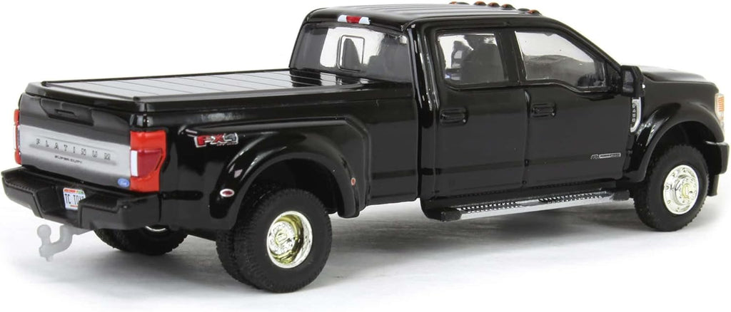 2020 Ford F-450 Platinum Super Duty Dually Pickup - Agate Black Diecast 1:64 Scale Model - Greenlight 51394A