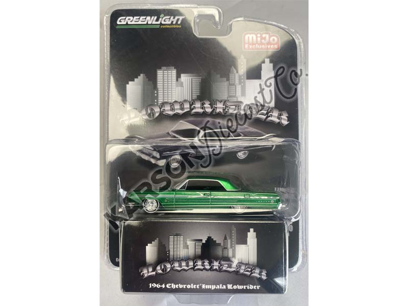 CHASE 1964 Chevrolet Impala SS Lowrider - Black (MiJo Exclusives) Diecast 1:64 Model - Greenlight 51462