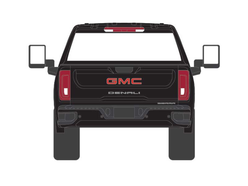 KARSON BLUE CHASE 2022 GMC Sierra 2500 Denali - Onyx Black (Exclusive) Diecast 1:64 Scale Model - Karson Diecast Co. 51510A