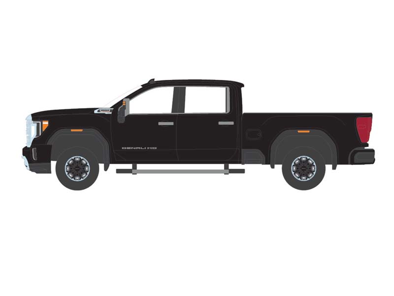 KARSON BLUE CHASE 2022 GMC Sierra 2500 Denali - Onyx Black (Exclusive) Diecast 1:64 Scale Model - Karson Diecast Co. 51510A