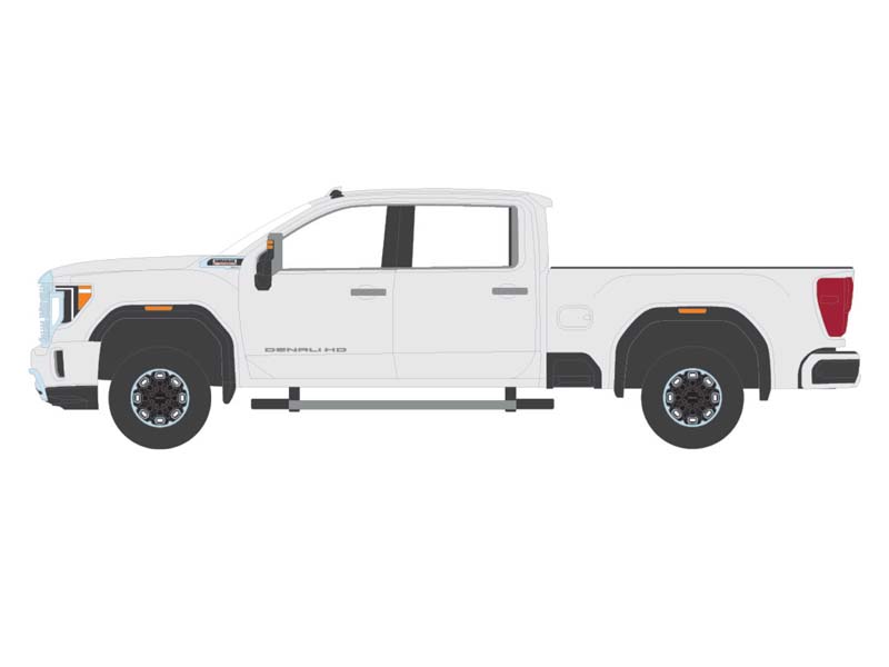 2022 GMC Sierra 2500 Denali - Summit White (Exclusive) Diecast 1:64 Scale Model - Karson Diecast Co. 51510B