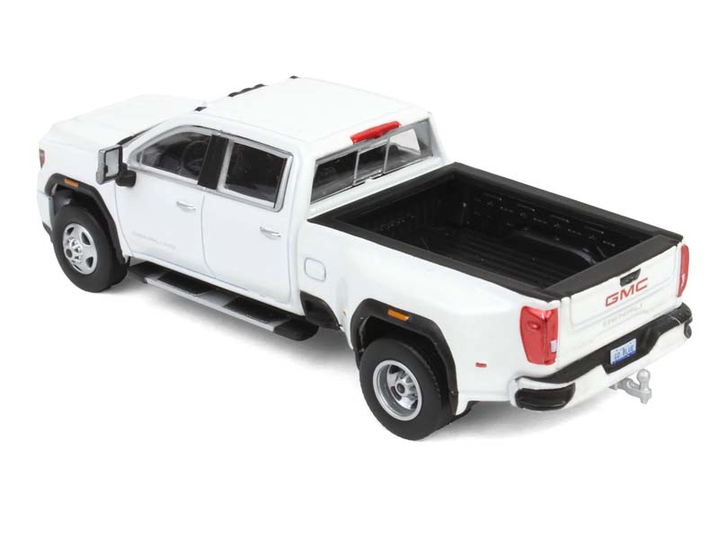 KARSON BLUE CHASE 2022 GMC Sierra 3500 Denali Dually - WHITE FROST (Exclusive) Diecast 1:64 Scale Model - Karson Diecast Co. 51544B