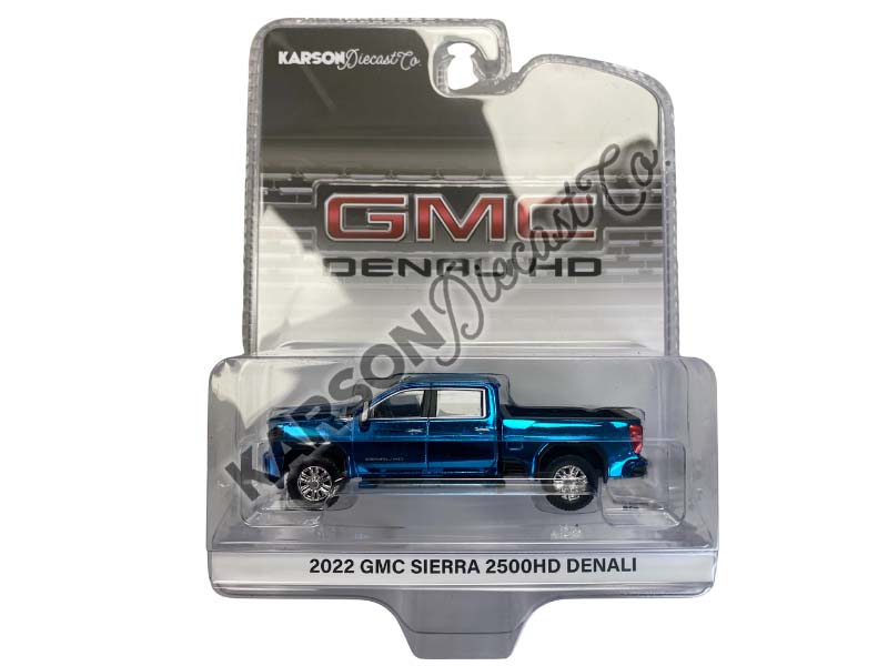 KARSON BLUE CHASE 2022 GMC Sierra 2500 Denali - Cayenne Red (Exclusive) Diecast 1:64 Scale Model - Karson Diecast Co. 51545A