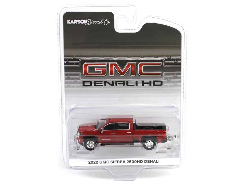 2022 GMC Sierra 2500 Denali - Cayenne Red (Exclusive) Diecast 1:64 Scale Model - Karson Diecast Co. 51545A