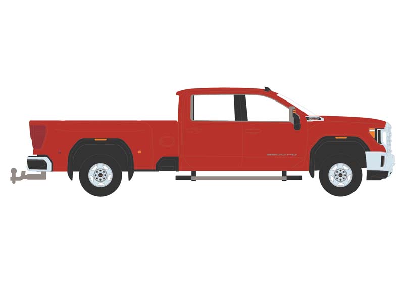 PRE-ORDER 2022 GMC Sierra 3500HD Pro Dually - Cayenne Red (Exclusive) Diecast 1:64 Scale Model - Karson Diecast Co. 51562B