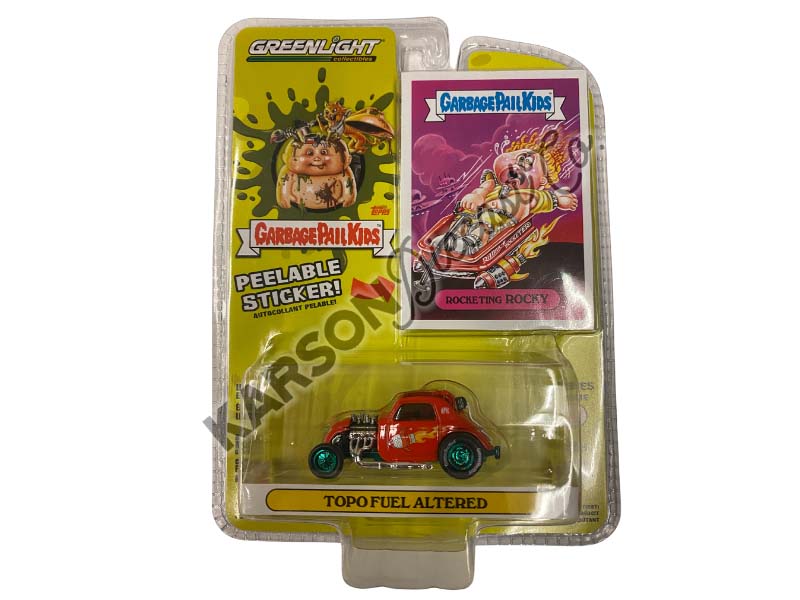 CHASE Topo Fuel Altered - Rocketing Rocky (Garbage Pail Kids) Series 4 Diecast 1:64 Model Car - Greenlight 54070E