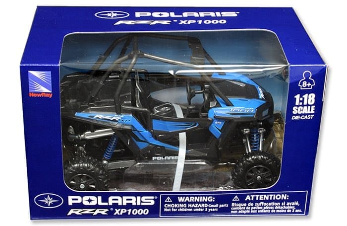 Polaris RZR XP 1000 Blue 1:18 Scale Model - New Ray 57593B