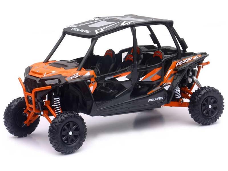 Polaris RZR XP 4 Turbo EPS Orange 1:18 Scale Model - New Ray 57843A