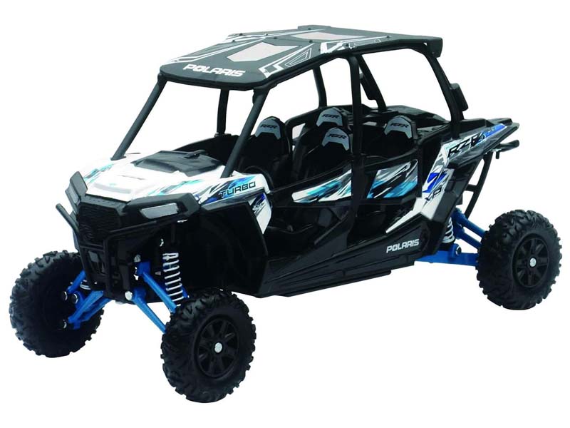 Polaris RZR XP Turbo EPS White 1:18 Scale Model - New Ray 57843B