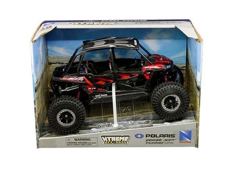 Polaris RZR Turbo XP 4 - Red Side-By-Side 1:18 Scale Model - New Ray 57976B