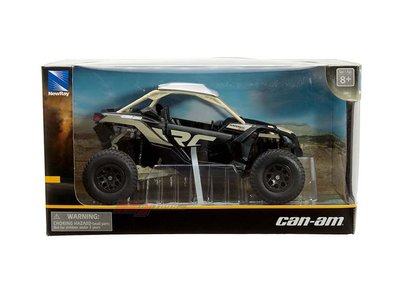 Can-Am Maverick X3 XRC Turbo – Tan Side-By-Side 1:18 Scale Model - New Ray 58283B