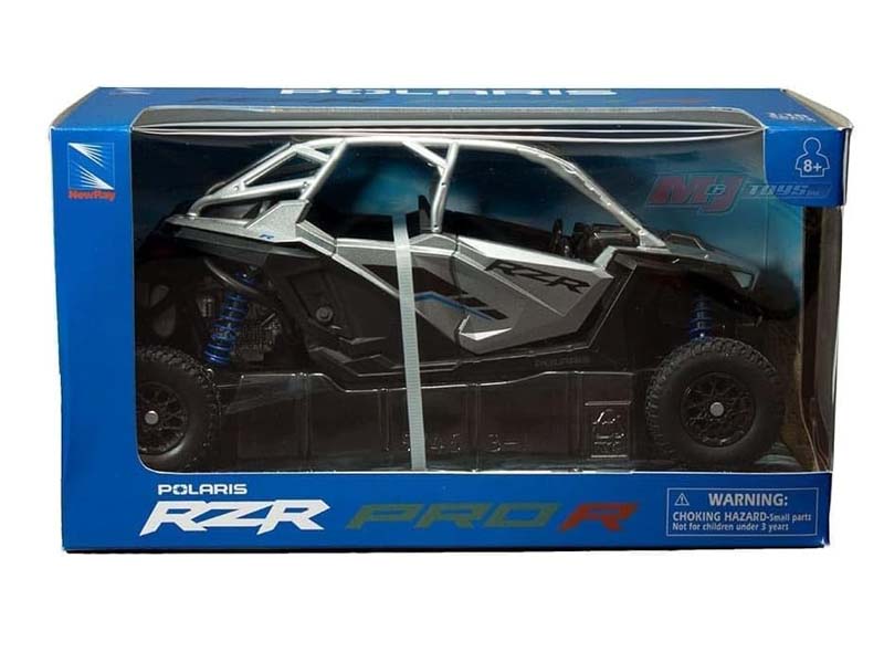 Polaris RZR Pro R – Silver Side-By-Side 1:18 Scale Model - New Ray 58453A