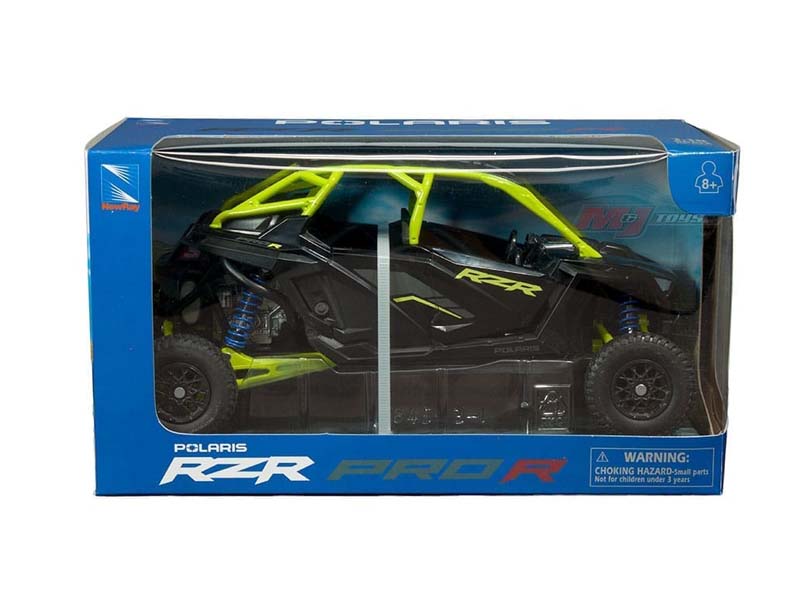 Polaris RZR Pro R – Black w/ Lime Green Side-By-Side 1:18 Scale Model - New Ray 58453B