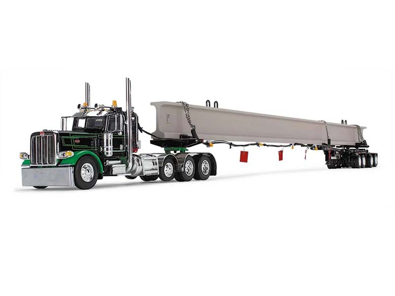 Peterbilt Model 389 Day Cab & ERMC 4-Axle Hydra-Steer Trailer w/ Bridg ...