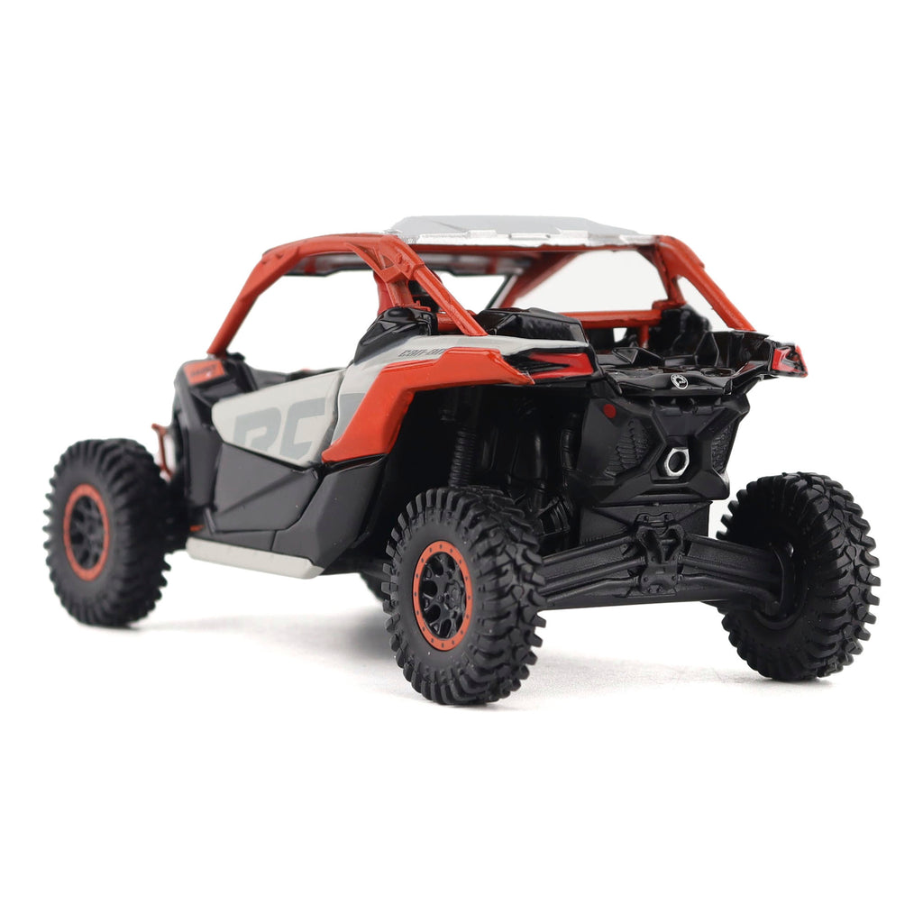 PRE-ORDER Can-Am Maverick X3 X rc Turbo RR Chalk Gray & Magma Red Diecast 1:32 Scale Model - Diecast Masters 60002