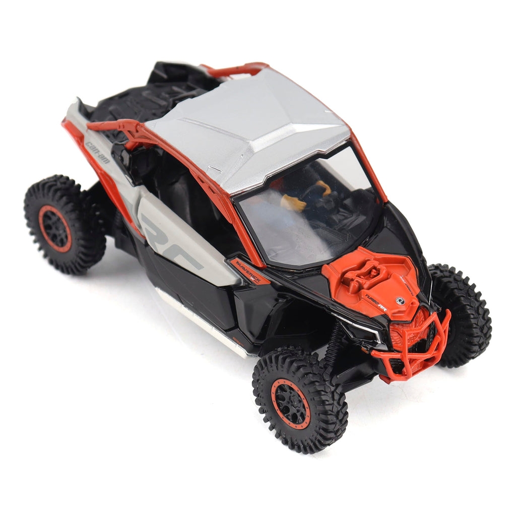 PRE-ORDER Can-Am Maverick X3 X rc Turbo RR Chalk Gray & Magma Red Diecast 1:32 Scale Model - Diecast Masters 60002