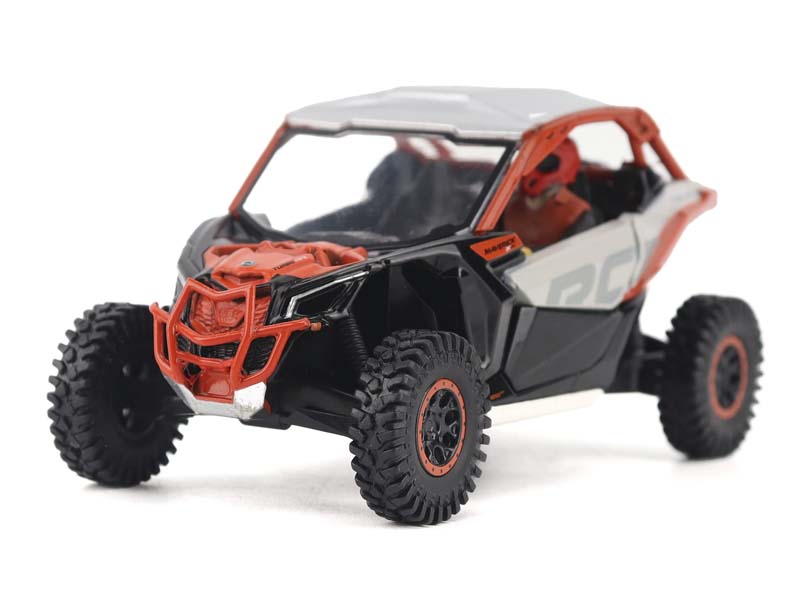 PRE-ORDER Can-Am Maverick X3 X rc Turbo RR Chalk Gray & Magma Red Diecast 1:32 Scale Model - Diecast Masters 60002