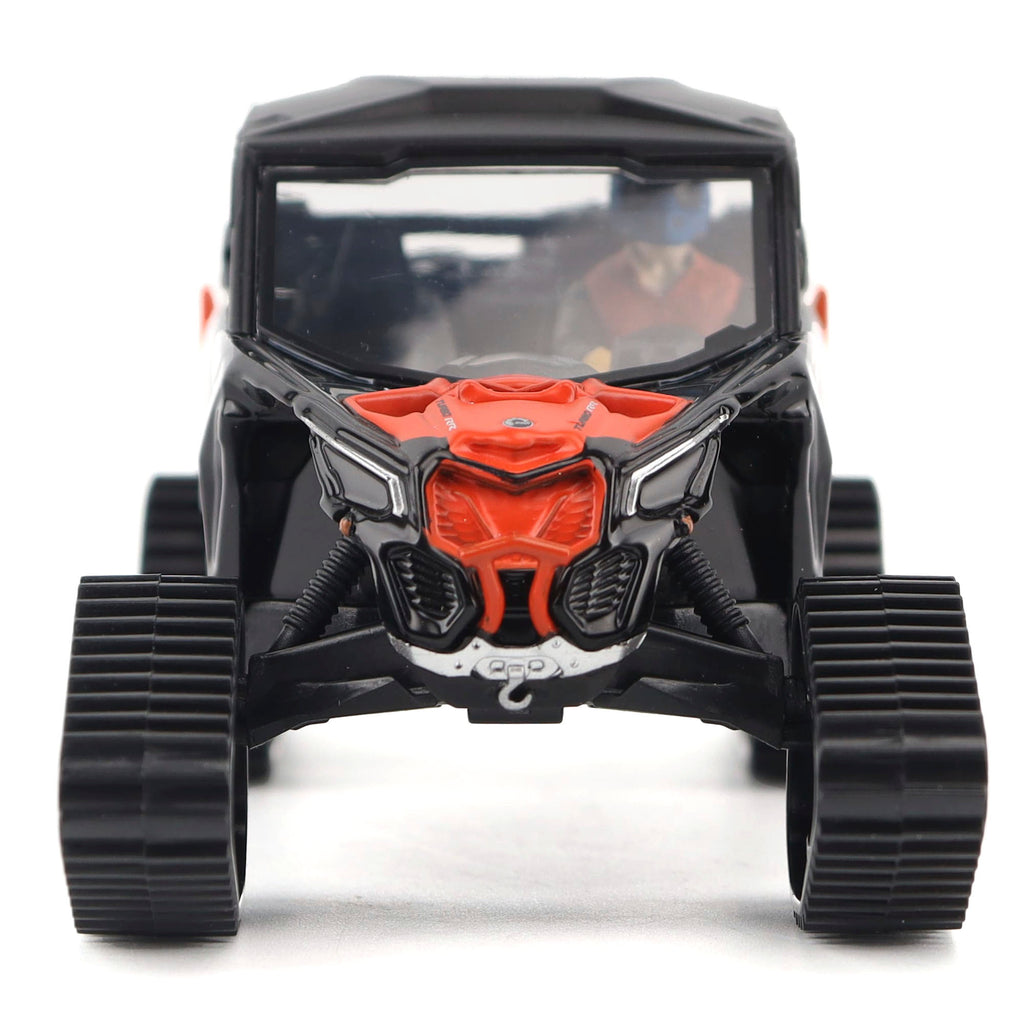 PRE-ORDER Can-Am Maverick X3 X rs Turbo RR Winter Version Chalk Gray & Magma Red Diecast 1:32 Scale Model - Diecast Masters 60004