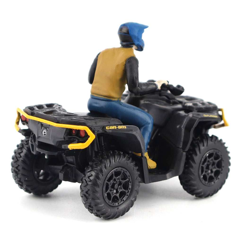 PRE-ORDER Can-Am Outlander XT-P 1000R Iron Gray, Black & Neo Yellow Diecast 1:32 Scale Model - Diecast Masters 60006